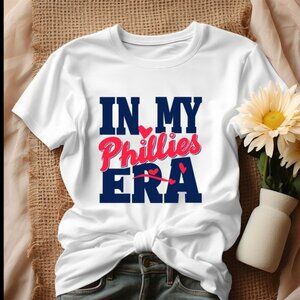 In My Phillies Era Mini Heart Baseball Team Pride Graphic Casual Fan T-Shirt 89